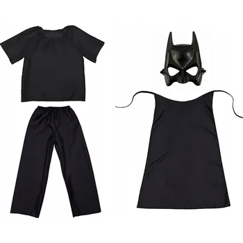 Karnevalový kostým KOSTÝM BATMAN PLÁŠTĚNKA S MASKOU BATMANA 134-140