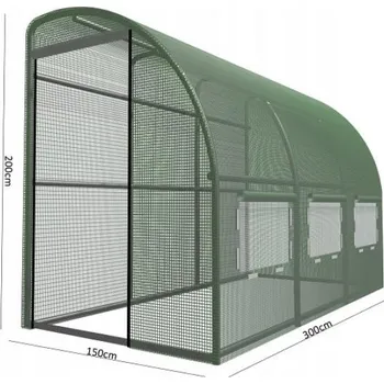 Fóliovník Fóliovník ke stěně se 2 vchody 3 x 1,5 x 2 m