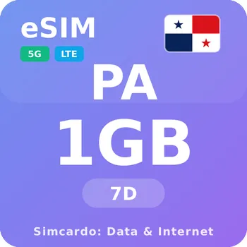 SIM karta Panama Mobilní Internet - eSIM 1GB 7 dní datová SIM karta