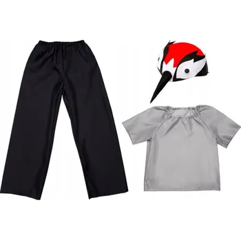 Karnevalový kostým KOSTÝM JEŘÁBOVÉ KALHOTY HALENKA ČEPICE 98-110