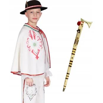 Karnevalový kostým KOSTÝM HORAL ZBOJNÍK KALHOTY KLOBOUK PAS 134-140