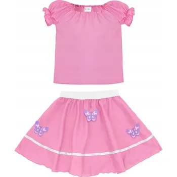 Karnevalový kostým KOSTÝM MOTÝLEK KOSTÝM VÍLA PŘEVLEK JARO TRIČKO SUKNĚ116-128