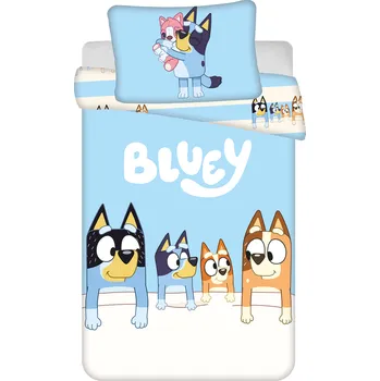 Povlečení Jerry Fabrics Povlečení do postýlky 100x135 + 40x60 cm - Bluey