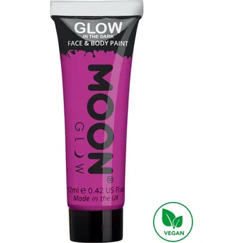 Karnevalový doplněk Fosforující UV barva na tělo a obličej Fialová