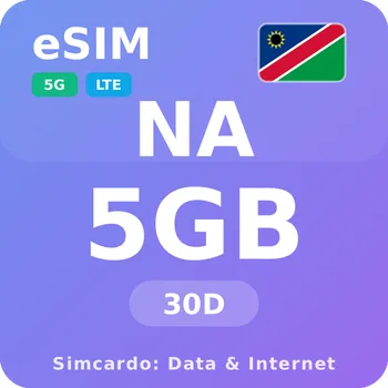SIM karta Namibie Mobilní Internet - eSIM 5GB 30 dní datová SIM karta
