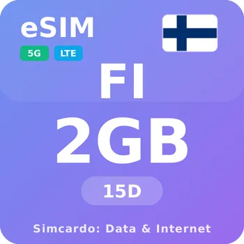 SIM karta Finsko Mobilní Internet - eSIM 2GB 15 dní datová SIM karta