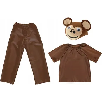 Karnevalový kostým KOSTÝM OPIČKA KALHOTY HALENKA ČEPICE 134-140