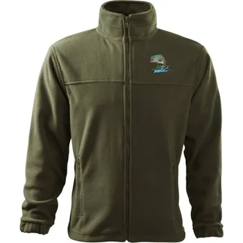 Pánská mikina Rybářská Mikina fleece pánská vyšívka ryba Velikost: 4XL