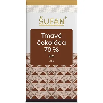 Čokoláda Šufan BIO Tmavá čokoláda 70% 70g