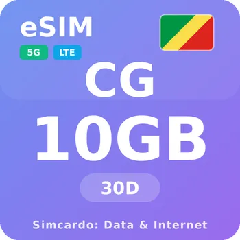 SIM karta Kongo Mobilní Internet - eSIM 10GB 30 dní datová SIM karta