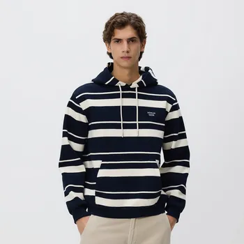 Pánská mikina Reserved - Mikina s kapucí - tmavomodrá - 405HM-59X - 405HM-59X-S