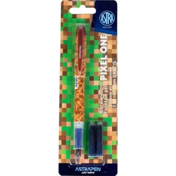 Plnicí Pero Pixel One Astrapen + 3 Bombičky Minecraft 1 Kus Různé Vzory