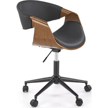 Kancelářská židle Bilbo černá/ořech