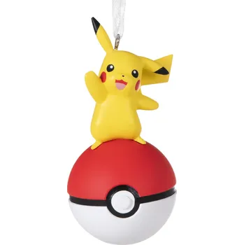 Party dekorace Vánoční ozdoba - Pikachu a Pokeball