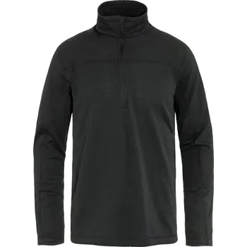Pánská mikina fleece mikina pánská FJÄLLRÄVEN Abisko Lite Fleece Half Zip M Black - XL