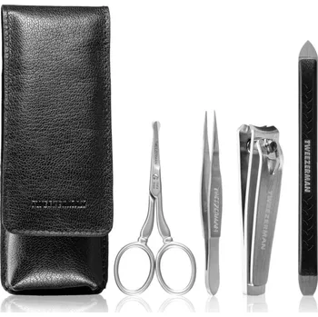 Kosmetická sada Tweezerman G.E.A.R. kleštičky na nehty + nůžky na vousy + špičatá pinzeta + multifunkční nástroj na péči o nehtovou kůžičku kosmetická sada