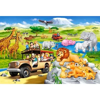 Puzzle Puzzle Castorland Dobrodružství na safari, 40 dílků