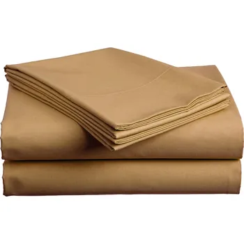Prostěradlo Bavlněné prostěradlo hnědé 140x240 cm 140 x 240 cm, (135 g/m2)