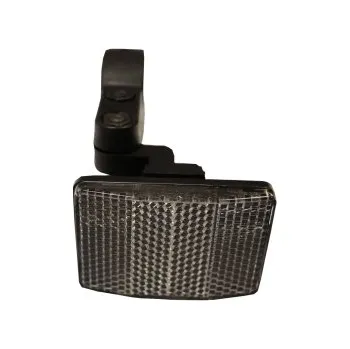 Cyklosvítilna odrazka přední Cateye s držákem 31,8mm - Stříbrná, 31,8mm