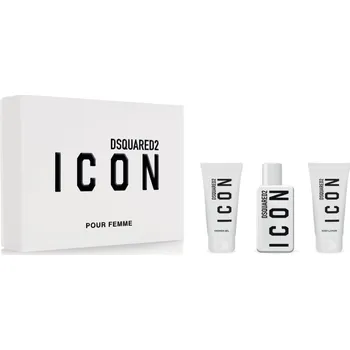 Dámský parfém Dsquared2 Icon Dsquared2 Icon Pour Femme parfémovaná voda 50 ml + parfémovaný sprchový gel 50 ml + parfémované tělové mléko 50 ml