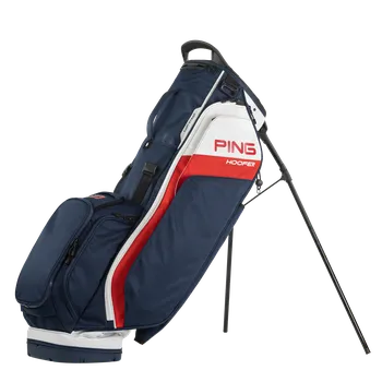 Ping Hoofer Stand Bag, Navy/White/Red