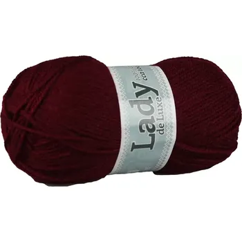 Příze Příze Lady de luxe 935 vínová