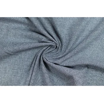 Bavlněná tkanina malá modrá kohoutí stopa DOPRODEJ 1 m