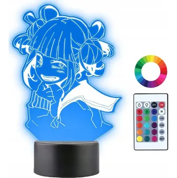 Lampička Anime 3D lampička noční 3 panely My Hero Academia Anime LED USB a1
