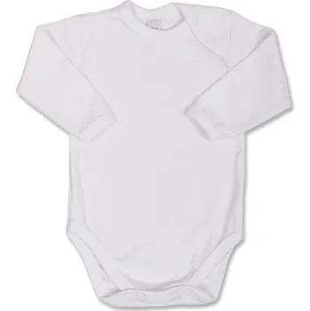 Kojenecký body Bobas Kojenecké body s dlouhým rukávem Bobas Fashion bílé Vel. 62