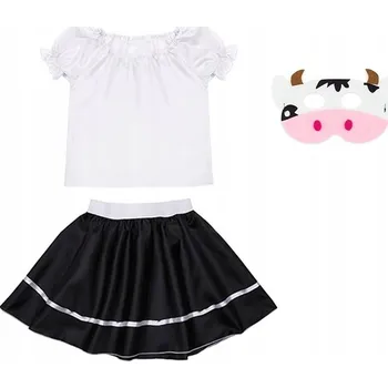 Karnevalový kostým KOSTÝM KRAVIČKA KALHOTY HALENKA MASKA 98-110