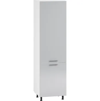 Kuchyňská linka Dolní skříňka vysoká MARCIE DU-60/214, korpus: bílý, dvířka: šedý lesk + vyzvednutí ZDARMA