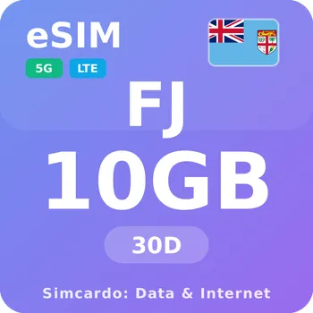 SIM karta Fidži Mobilní Internet - eSIM 10GB 30 dní datová SIM karta