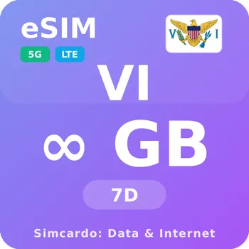 SIM karta Americké Panenské ostrovy Neomezený Mobilní Internet - eSIM 7 dní datová SIM karta (esims_ULP_7D_VG_V2)