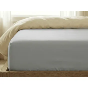 Prostěradlo Jersey prostěradlo s lycrou světle šedé 90 x 200 cm