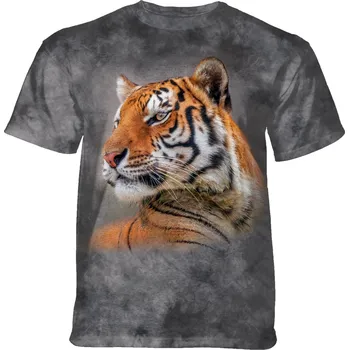 Pánské tričko Pánské batikované triko The Mountain - A TURN OF tHE HEAD - tygr - šedé Velikost: XXXL 10-27300562/3XL