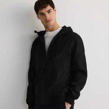 Pánské kalhoty Reserved - Větrovka s kapucí a šňůrkami - černý - 7180H-99X - 7180H-99X-XXL