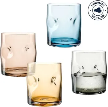 Sklenice Leonardo Sklenice na pití VESUVIO 300 ml, barevné – sada 4 ks