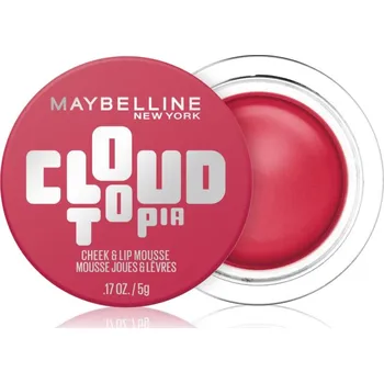 Přípravek na tvář MAYBELLINE NEW YORK CloudTopia matná krémová tvářenka na rty a tváře odstín 02 Ethernal Rouge 5 g
