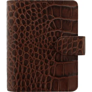 Diář Diář Filofax Classic Croc | Pocket Kaštanová