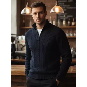 Pánský svetr Pánský svetr DSTREET WX2326 MODRÁ XXL