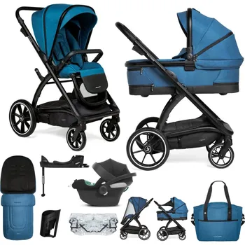 Kočárek pro psa MUUVO SET Kočárek 4v1 Trick Ocean blue + CYBEX Aton B2 i-Size