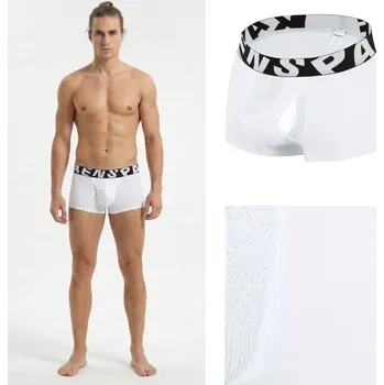 Boxerky Zvýrazňující bambusové boxerky bílé DukeBoy Velikost: M-L;L PushUp; Bambusové