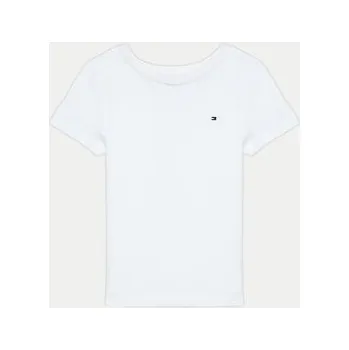 Pánská móda Tommy Hilfiger T-Shirt KB0KB04140 S Bílá Regular Fit 6Y