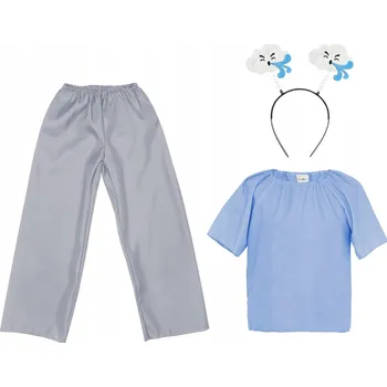 Karnevalový kostým KOSTÝM VĚTR KOSTÝM POČASÍ VICHŘICE SET PODZIM KALHOTY ČELENKA 98-110 3el