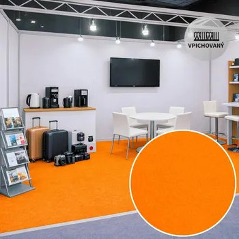 Koberec Obkladový (výstavní) koberec Revexpo 1370 (jasně oranžový) Označení šíře role: 2 m