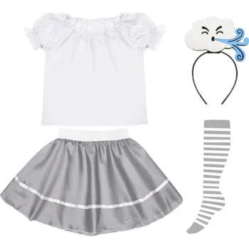 Karnevalový kostým KOSTÝM VÍTR POČASÍ SUKNĚ ČELENKA 98-110 5el