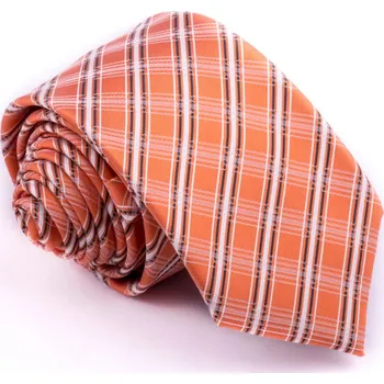 Kravata Slim fit oranžová kravata Greg 99701, Velikost Uni