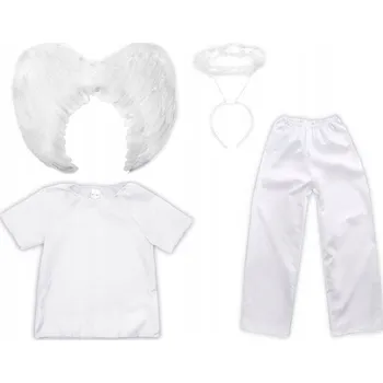 Karnevalový kostým KOSTÝM ANDĚLÍČEK KOSTÝM ANDĚLA BETLÉM PLES VŠECH SVATÝCH 134-140