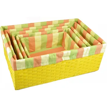 Úložný box Vingo Úložný box žlutý Rozměry (cm): 26x18, v. 10