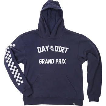 Fasthouse Youth Day in the Dirt 24 Hooded Pullover Navy Velikost: YM